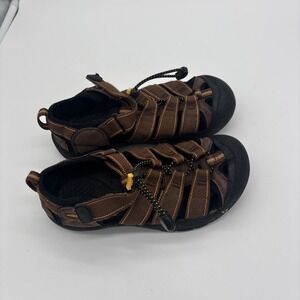 Keen Newport H2 Boys Size 2 Youth Brown Orange Outdoor Waterproof Hiking Sandals